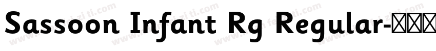 Sassoon Infant Rg Regular字体转换